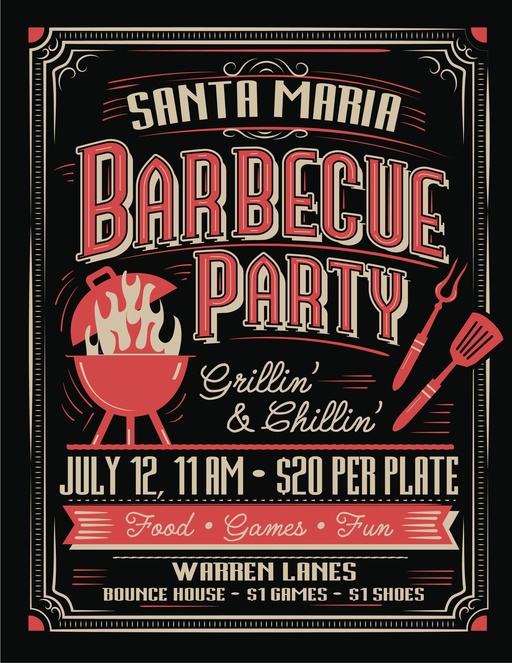 Santa Maria BBQ Party