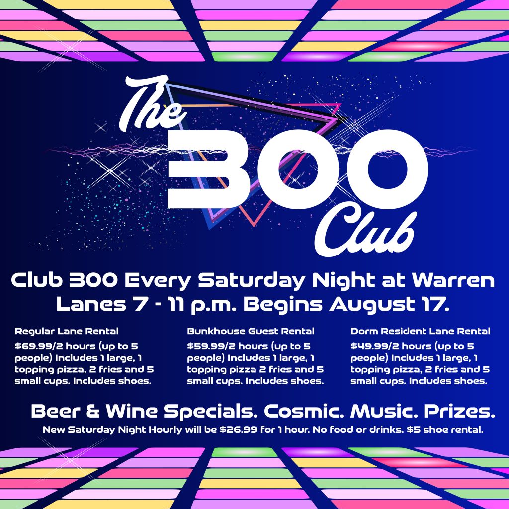 The 300 Club at Warren Lanes