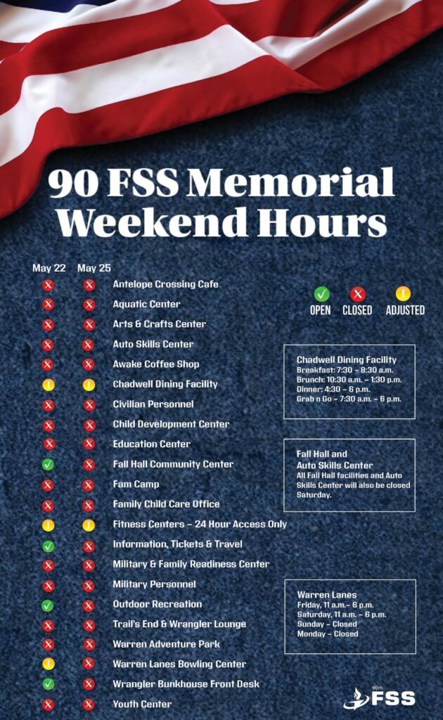 Memorial Day Hours 2026